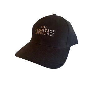 L'Ermitage Beverly Hills Hotel Black Cap 1975 Adjustable Baseball Hat